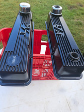 Vintage Mickey Thompson Mt Small Block Chevy 350 327 Aluminum Tall Valve Covers