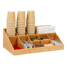 Cup and Condiment Station, Countertop Org, Coffee Bar, Rayon from Bamboo Cup,...