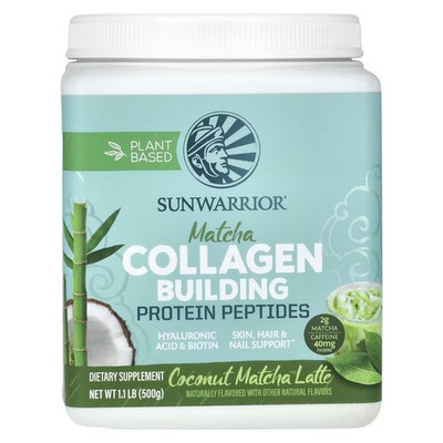 2 X Sunwarrior, Collagen Building Protein Peptides, Coconut Matcha L-Worldwide