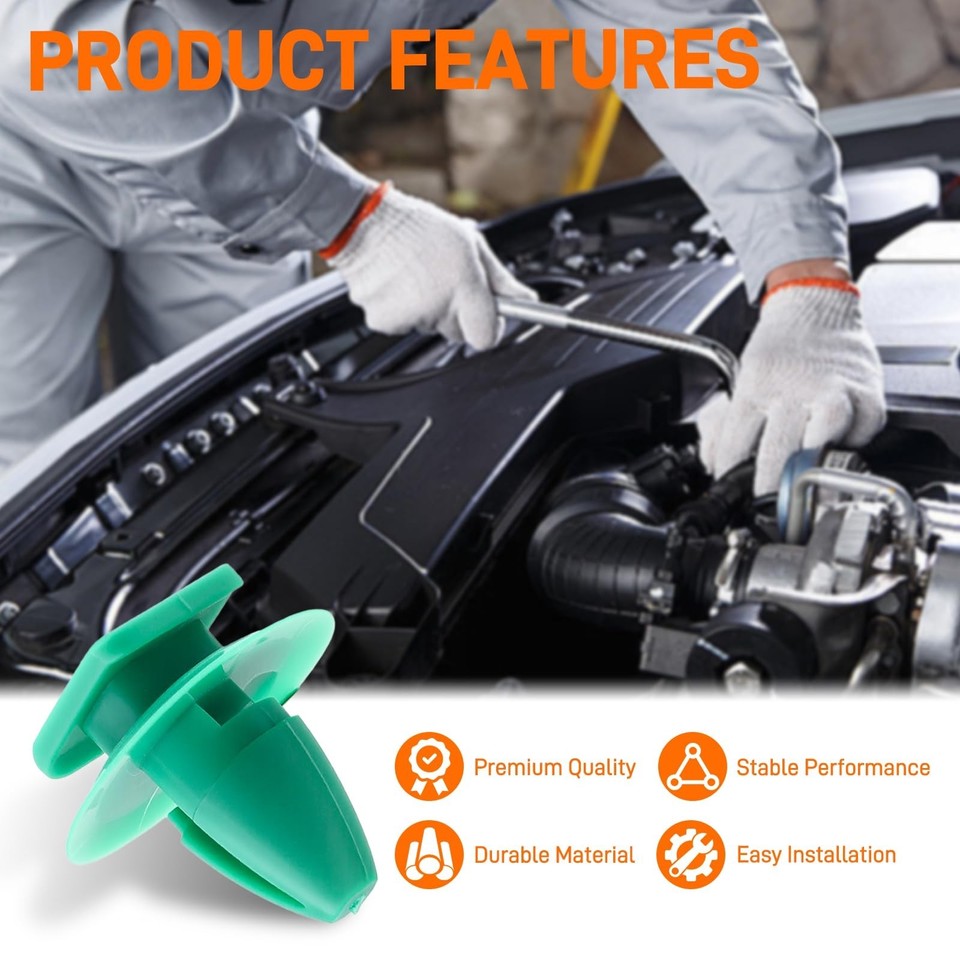 1969-1972 Lower Trim Molding Clip Push-In Style Chevrolet And GMC - Foto 1