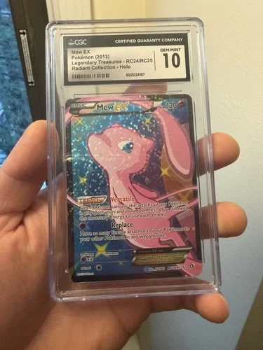 Mew EX RC24/RC25 Legendary Treasures Radiant Collection CGC 10