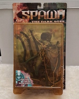 McFarlane Toys Spawn The Dark Ages Viper King Action Figure Bendy Snakes 1999