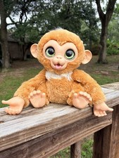 2017 Hasbro Fur Real Friends Monkey E0367 Brown W/New Batteries Works Great Coos
