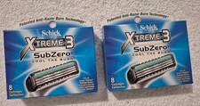 Schick Extreme 3 SubZero 3 Blades Razor Refill Cartridges - 8 Pack (2 Box) 4.75 per gallon