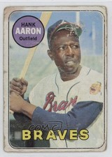 1969 Topps Hank Aaron #100 HOF 0ha3