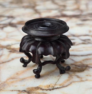 Chinese Antique Carved wood Stand fine for Vase Jar bowl Snuff bottle QING B
