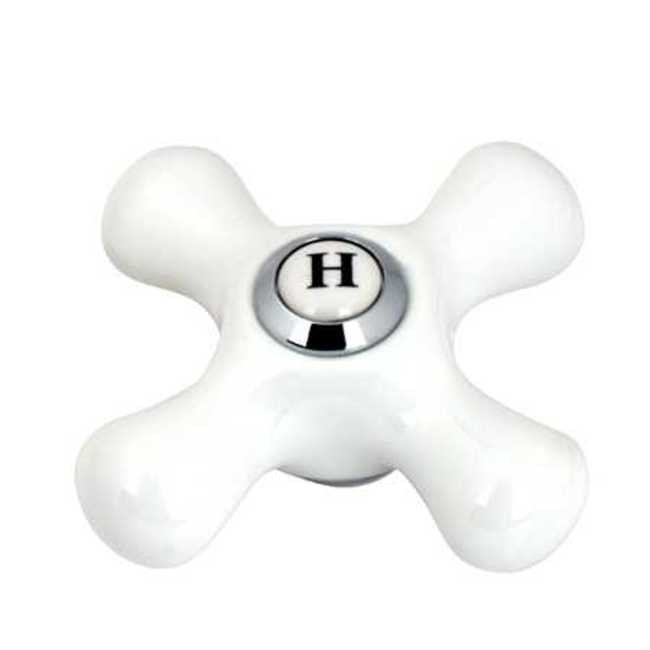Kingston Brass KSH116.PXH Hot Porcelain Cross Handle