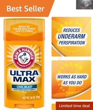 Cool Blast Ultra MAX Deodorant Stick, 2.6oz - Natural Odor  Sweat Control
