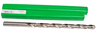 Precision Twist Drill 13/32'', 118° 2-Flute High Speed Steel Extra Length Drill B