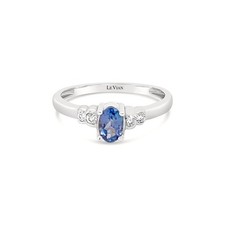 Le Vian Platinum Band Ring Jewelry for Women 0.46 cts Tanzanite Diamond - Size 7