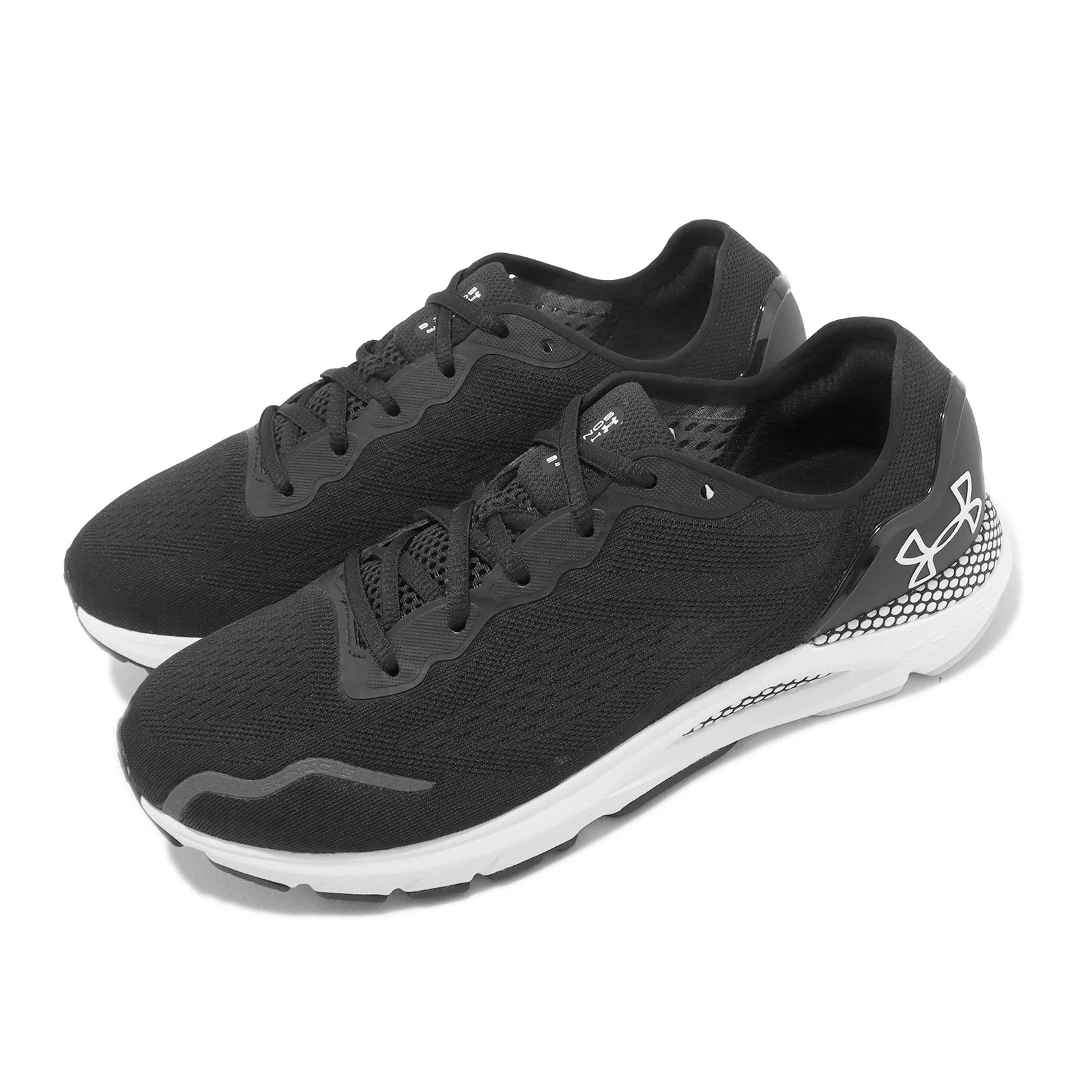 Under Armour HOVR Sonic 6 2E Wide Black White Men Running Shoes 3026821-001