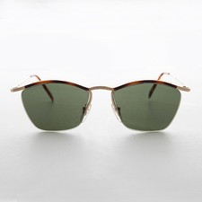 90s Gold Tortoise Delicate Vintage Sunglass
