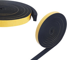 High Density Foam Tape with Adhesive, 2 Rolls 1/2" x 1/4" x 13 Ft Total , Mu...