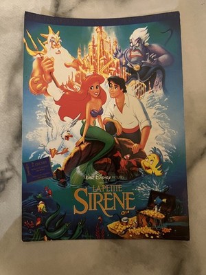 Kleine Meerjungfrau Postkarte Prinzessin Arielle Disney Vintage EuroDisney Paris Klassiker.