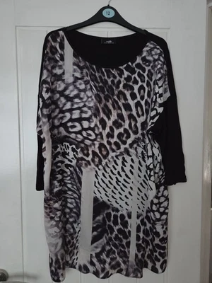 Wallis Animal Print Tunic Dress Size XL - Image 1 of 3