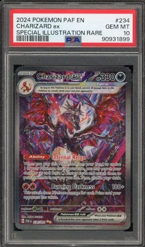 Pokemon Charizard ex Paldean Fates Special Illustration Rare #234 PSA 10