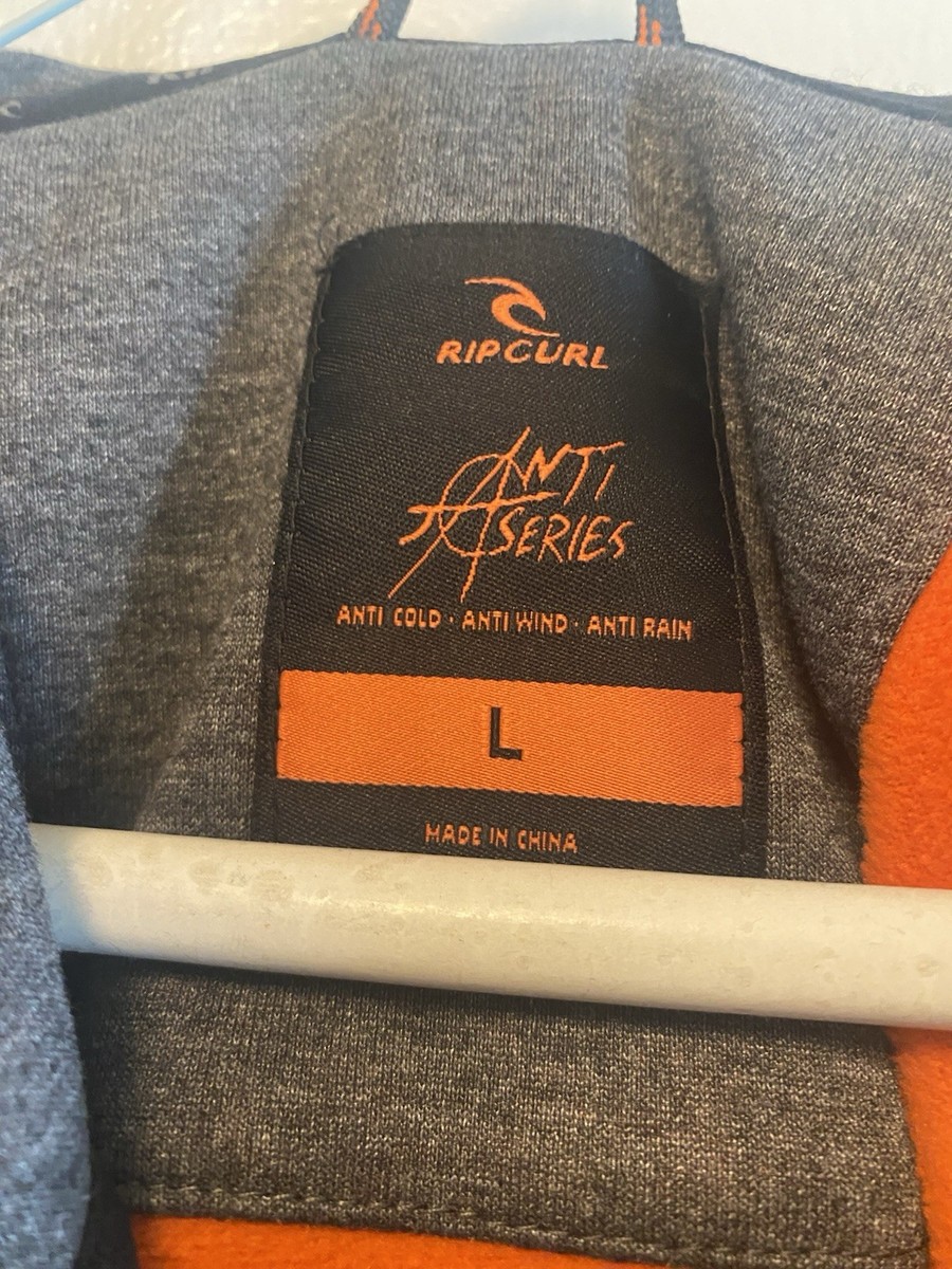 RIP CURL ANTI SERIES ELITE  Hooded Sweater Jacket Camo & Gray, A Grade, Men's L View 3