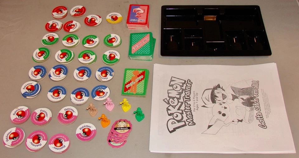 Настольная игра POKEMON MASTER TRAINER 1999 Milton Bradley *95% полный комплект* - Изображение 2 из 4