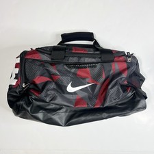 Nike Duffel Bag Jacquard Camo Maroon 20" x 10" x 10" - Preowned