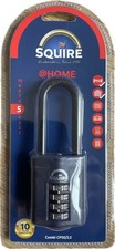 Squire CP50/2.5 Combination padlock Long Shank Shackle Outside Outdoor Gates