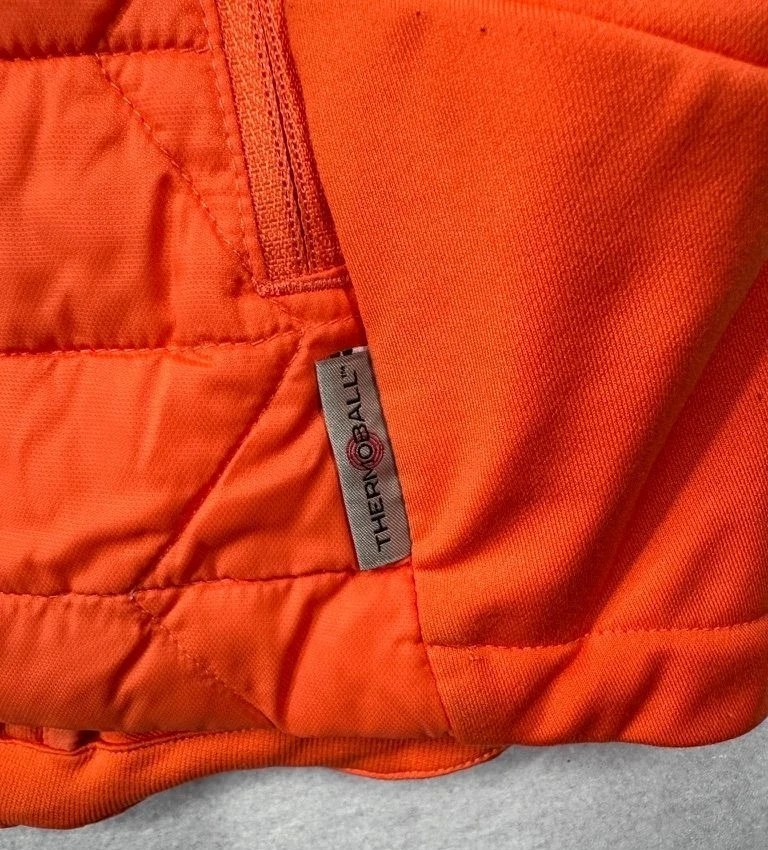 Chaleco acolchado activo The North Face ThermoBall naranja cremallera completa para mujer grande L Foto 4 de 4