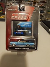 1965 Ford Galaxie 500 Blue Convertible 164 Greenlight American Muscle