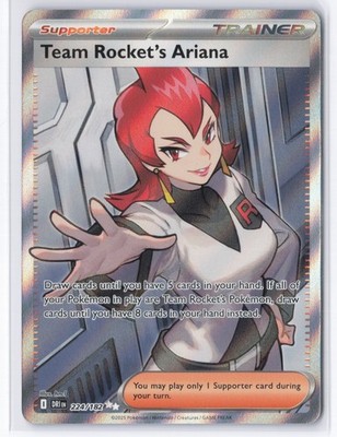 Pokémon TCG Team Rocket's Ariana 224/182 Destined Rivals NM