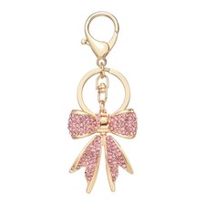Sparkly Rhinestone Bow Keychain, Cute Butterfly Key Chains, Gold  Letter E