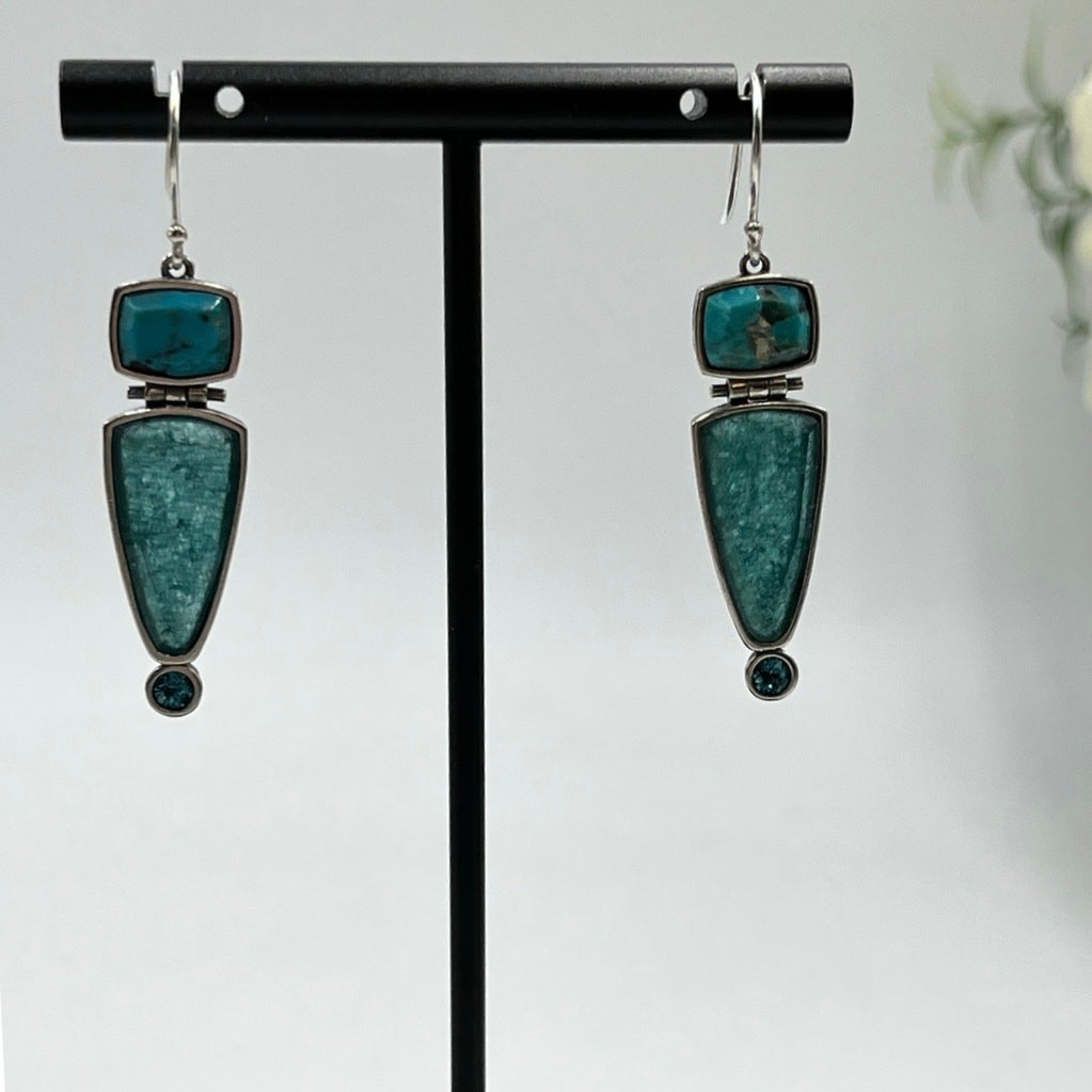 Silpada Silver CompressedTurquoise, Quartzite, Cr… - image 2