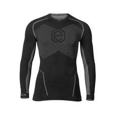 Thermal Crew Neck Long Sleeve Shirt Black/Grey Epicasport Bicycle