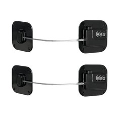 2 Pack Heavy Duty Combination Fridge Lock - Child/Baby Proofing Lock for Cabinet