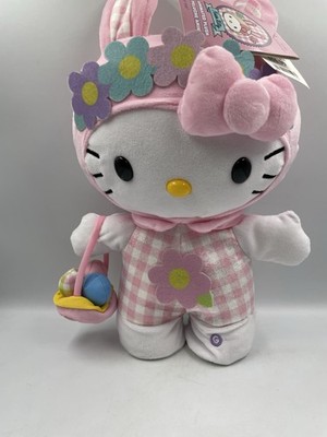 Sanrio Hello Kitty Easter Dancing Side Stepper Music Plush Greeter New