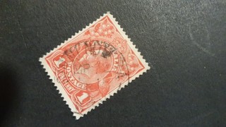 Ginninderra New South Wales Postmark 1915 on KGV 1d Red Closed 1962