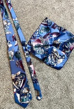 NEW SALE PRICE Vintage Steve McQueen Tie and Handkerchief Set