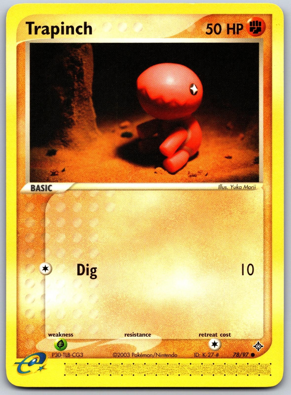 Trapinch 78/97 Common Dragon Pokemon Near Mint