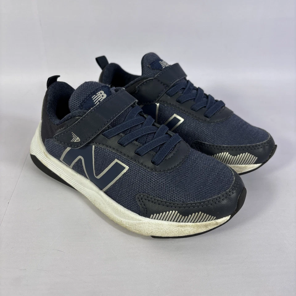 New Balance 540 V1 Kids Size 11.5W Navy/Silver Hook & Loop Running Sneakers-NEW - Image 2 of 4