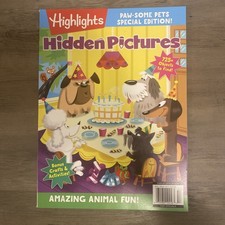 Highlights Magazine Hidden Pictures Paw-Some Pets Special Edition