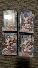 LOT OF 4 2025 NFL Topps Chrome Football Hanger Boxes FACTORY SEALED