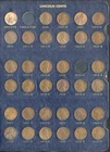 US Coins Lincoln Wheat Cent Album 1909–2000s Starter Set BU Coins NO RESERVE!