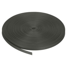 Flat Nylon Webbing Strap 3/8 Inch 50 Yards Ink Black for Backpack