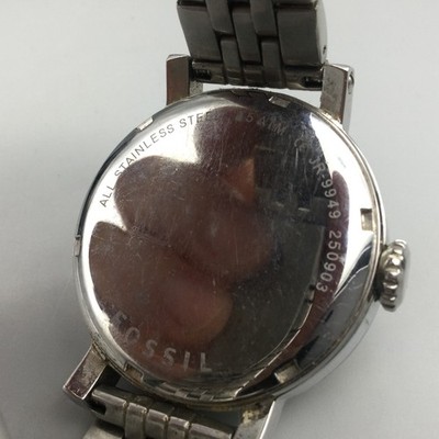 Fossil Watch Unisex 40mm Yellow Liquid Floating Gear Bubble JR