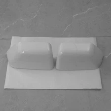 Mirror Cover Cap Set LH + RH For 2017-2022 Ford Super Duty F250 F350 F450 White