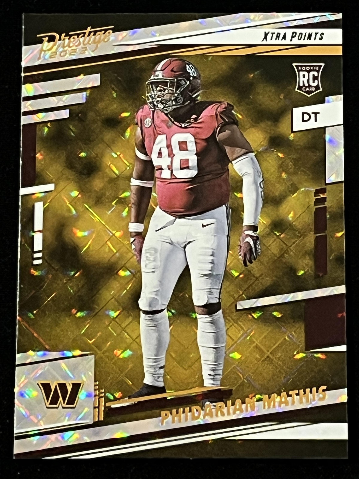 2022 Panini Prestige Phidarian Mathis RC Xtra Points Diamond Commanders