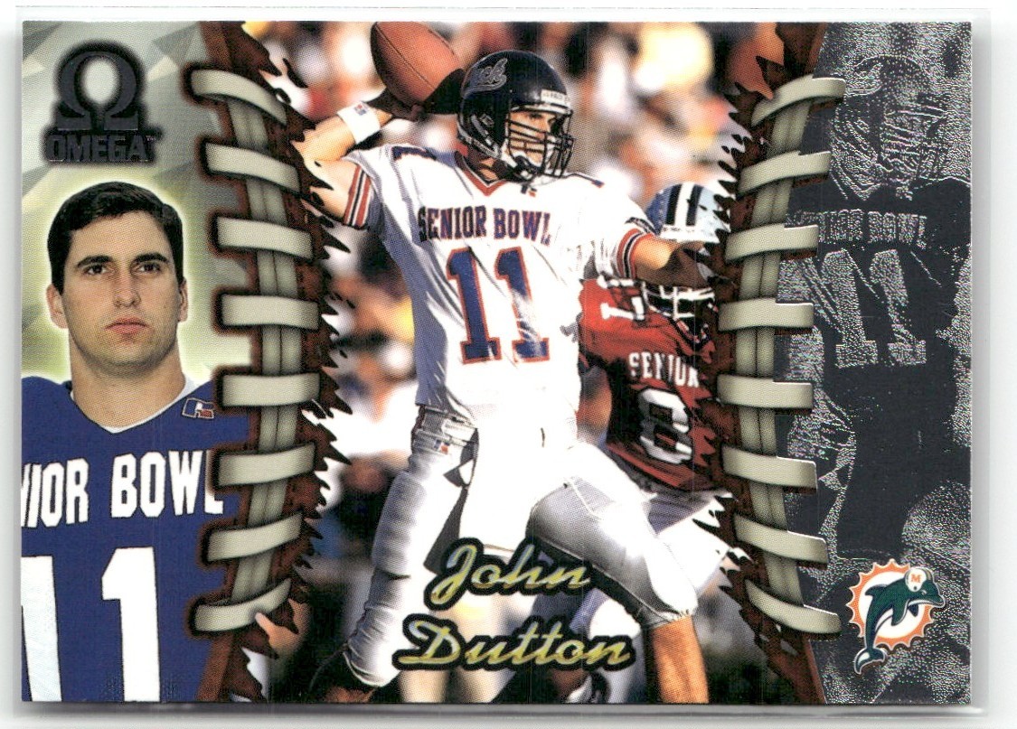 1998 PACIFIC OMEGA JOHN DUTTON MIAMI DOLPHINS RC #125