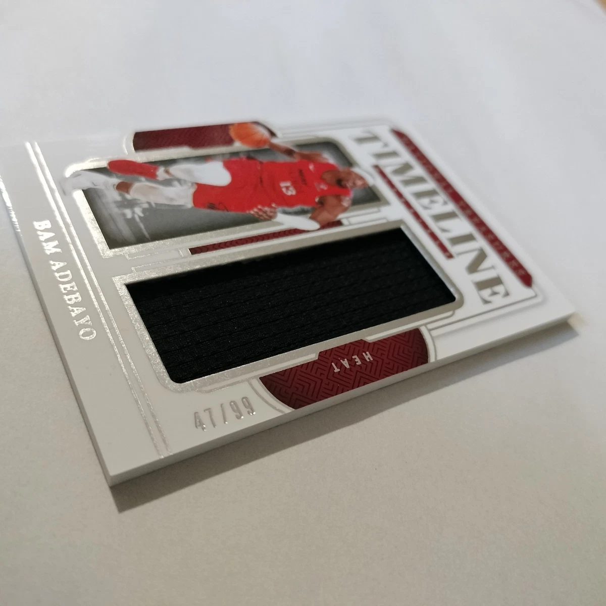 2024-25 Panini National Treasures Bam Adebayo Timeline Game Worn Jersey /99
