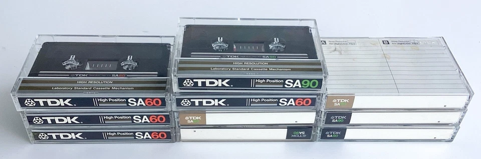 Lote Surtido de 8 Cintas de Cassette Alto Sesgo BASF TDK Maxell Sony - Se Venden como en Blanco Foto 3 de 4