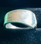 Vintage 1946 Solid Silver Spoon Handle Ring - Full Hallmark
