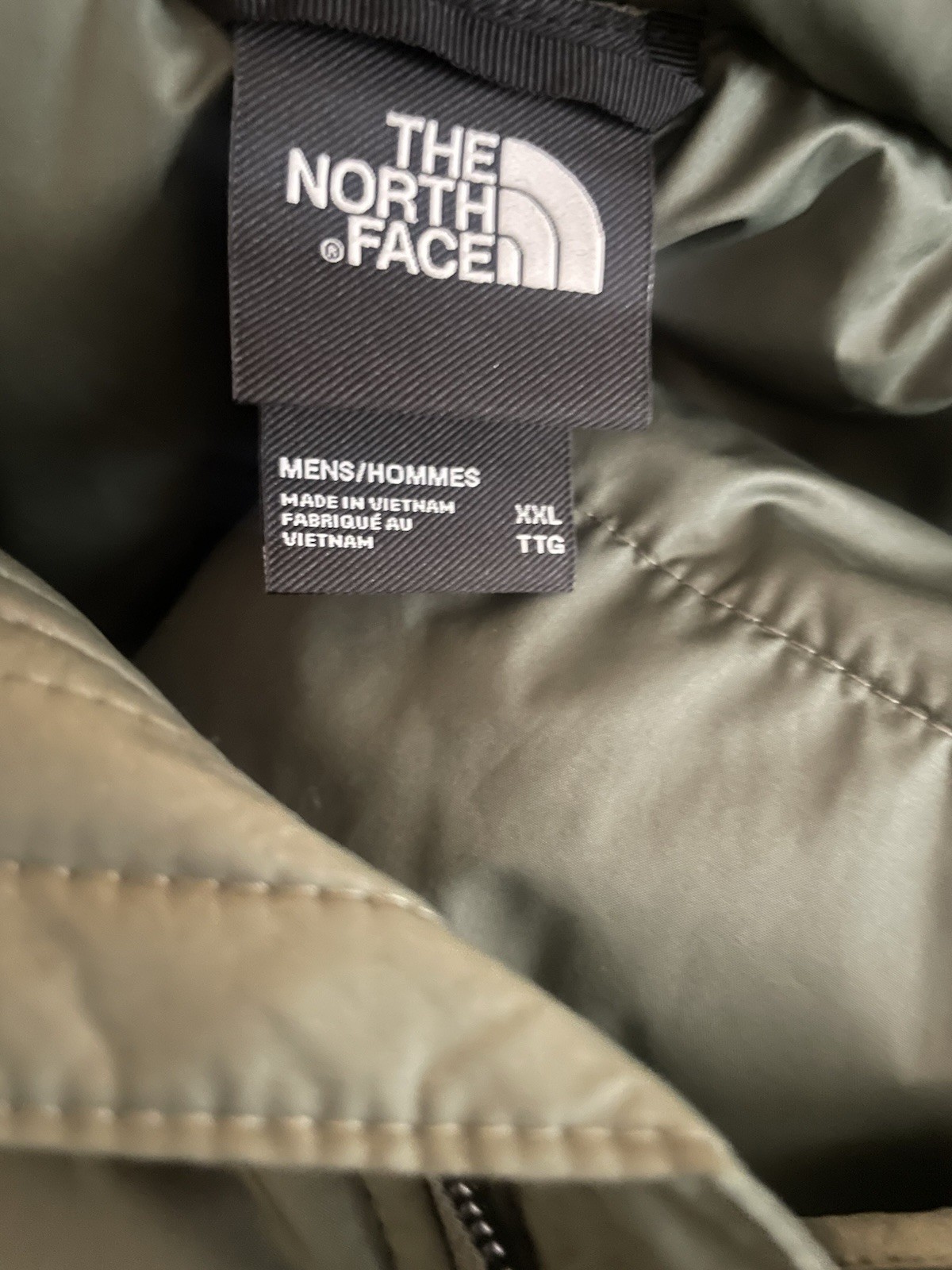 The North Face  Mens Down Aconcagua 2 Jacket XXL Puffer 550 Fill Thyme Green thumbnail 8