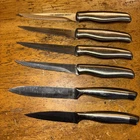 The Sharper Image  6 Knives Stainless Steel