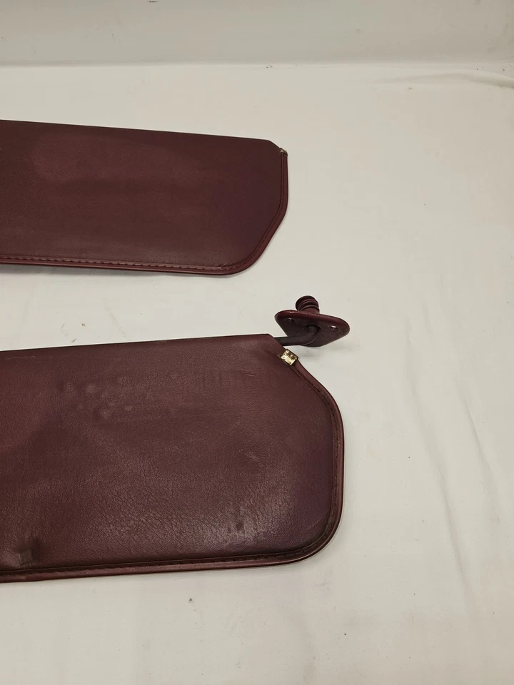 73-87 Chevrolet GMC Squarebody Driver Passenger Sun Visor Visors Set MAROON - Image 4 of 4
